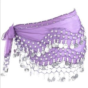 Lilac Chiffon Belly Dancing Skirt